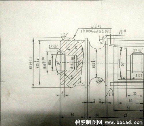 求助，CAXA公式曲线中变量t的算法