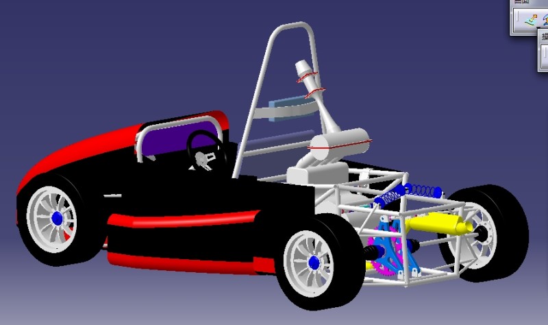 CATIA  FSC 方程式赛车油车汽车模型