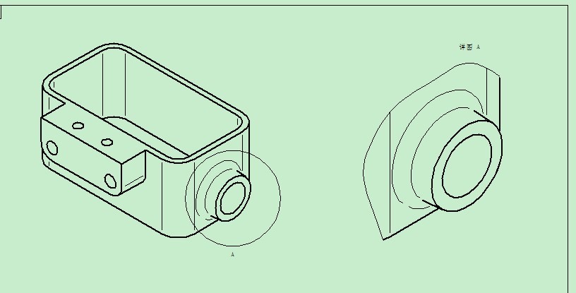 solid edge ST3 如何做注释图与放大图边界不一致的放大视图（视图） ...