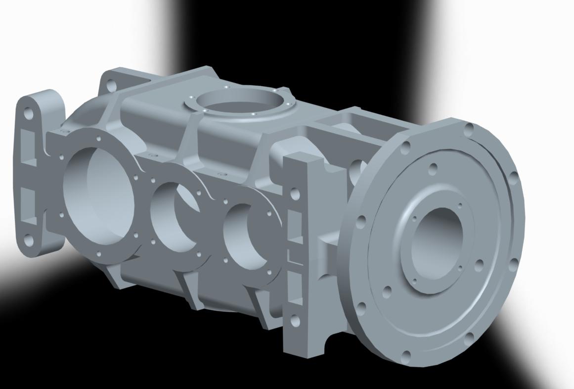 初学JS75减速器箱体