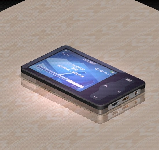 UG NX5渲染——Mini Player SL（魅族新上市的MP4）